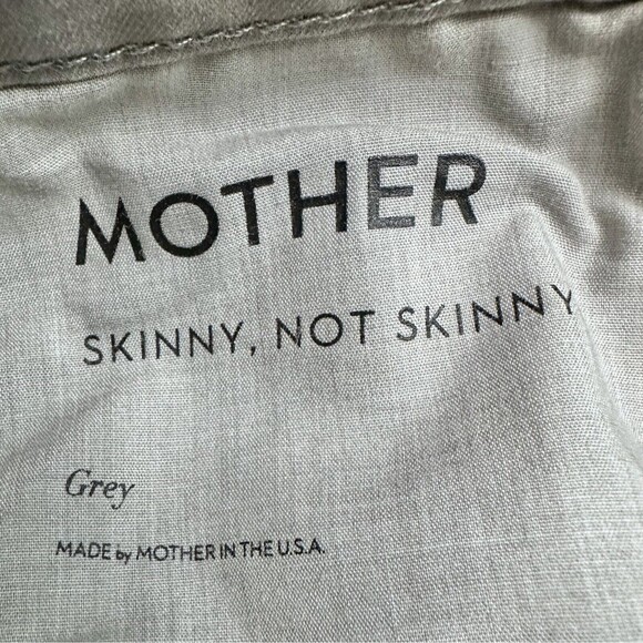 Mother Jeans The Skinny Not Skinny Womens Sz 27 Grey Mid Rise 25” Crop Stretch - Picture 9 of 11